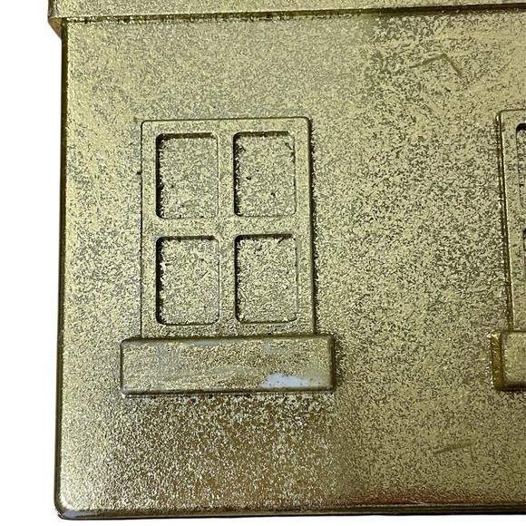 Wondershop Metallic Gold House Christmas Village Building - Set of 2 - Picture 8 of 9